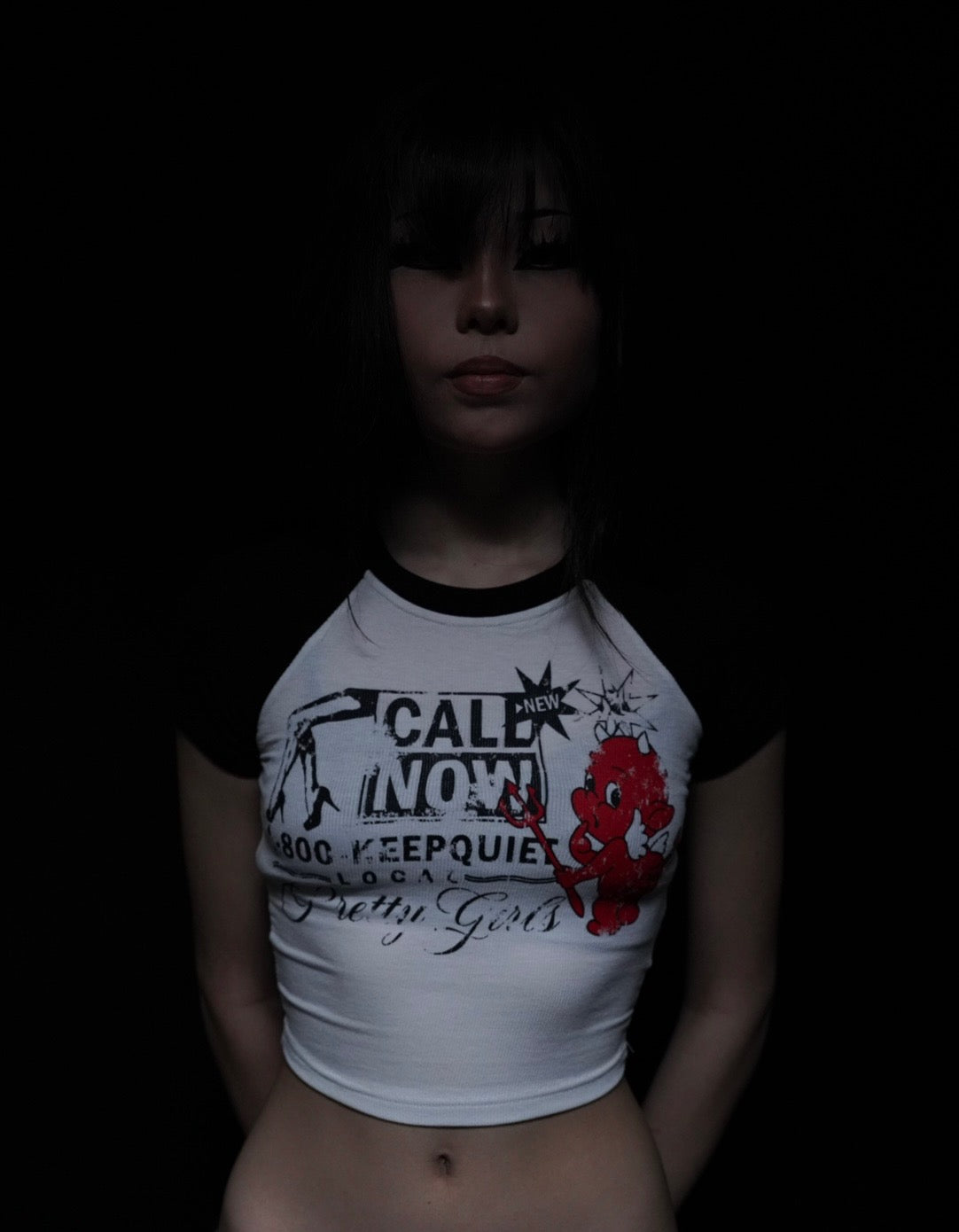 "Pretty Is Evil" Croptop
