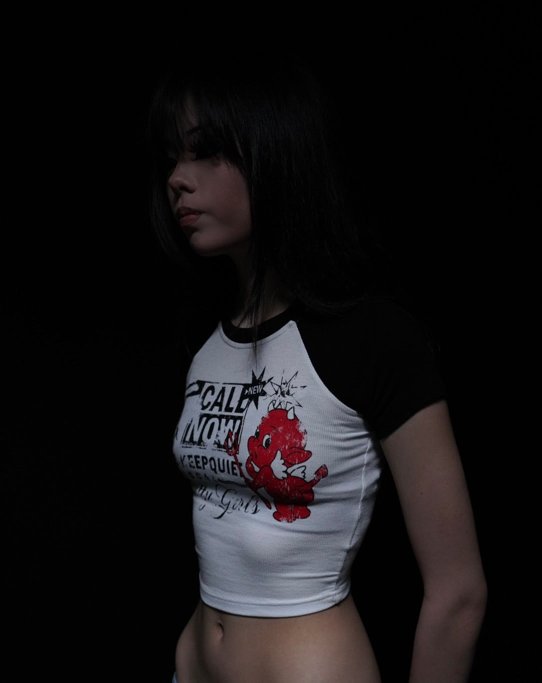 "Pretty Is Evil" Croptop