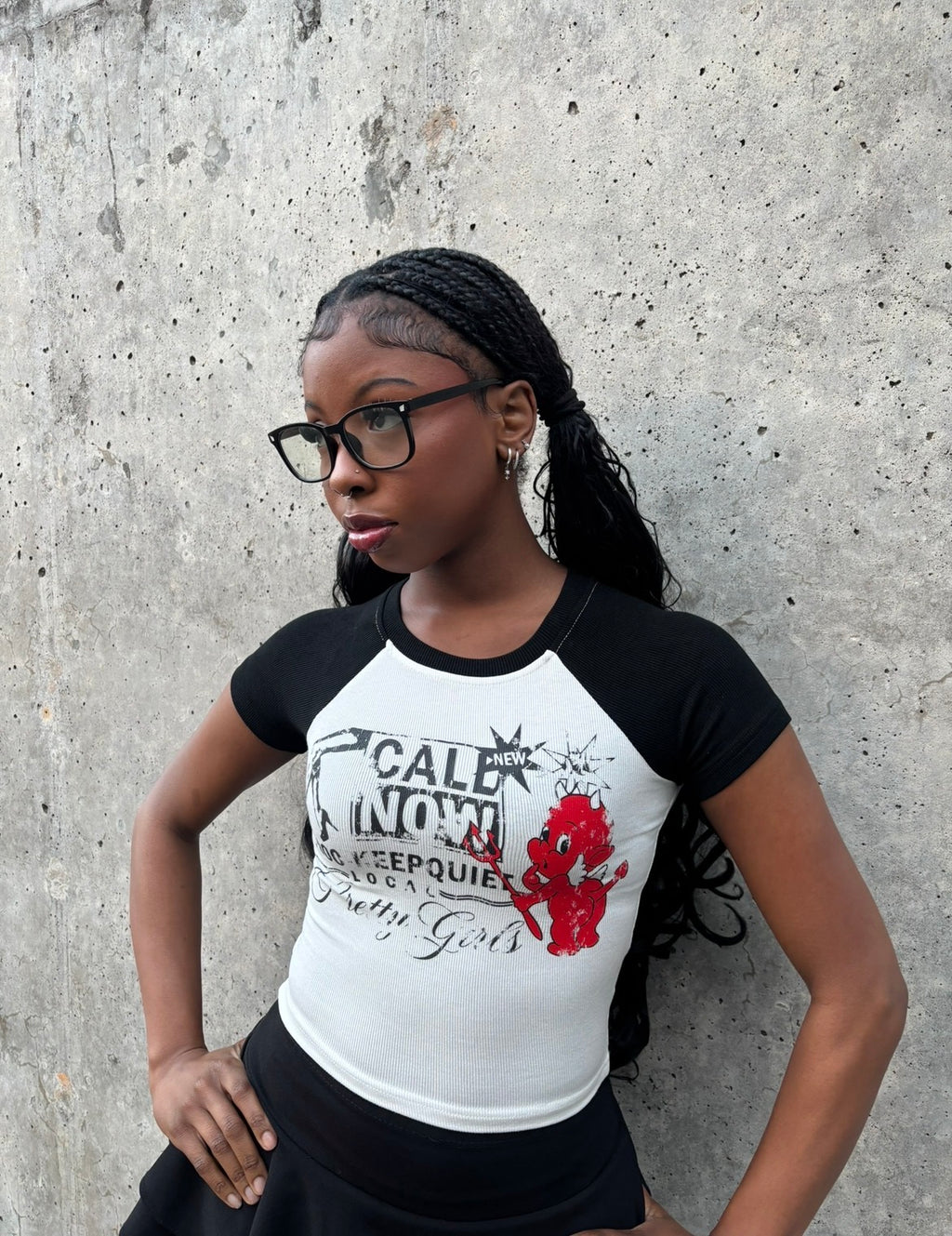 "Pretty Is Evil" Croptop