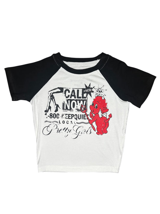 "Pretty Is Evil" Croptop